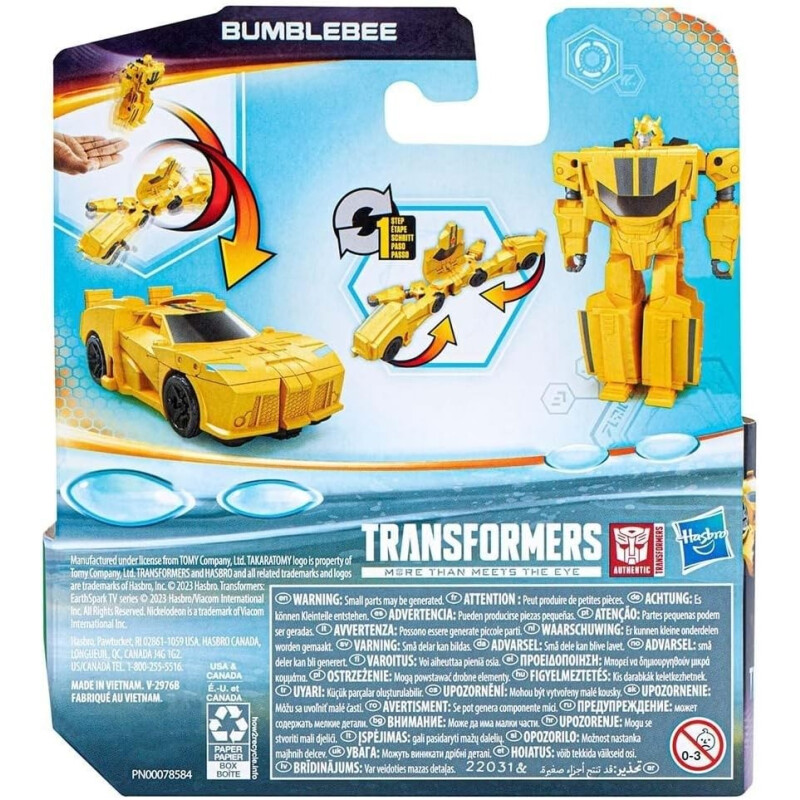 Transformers EarthSpark 1-Step Flip Changer Bumblebee Transformers EarthSpark 1-Step Flip Changer Bumblebee