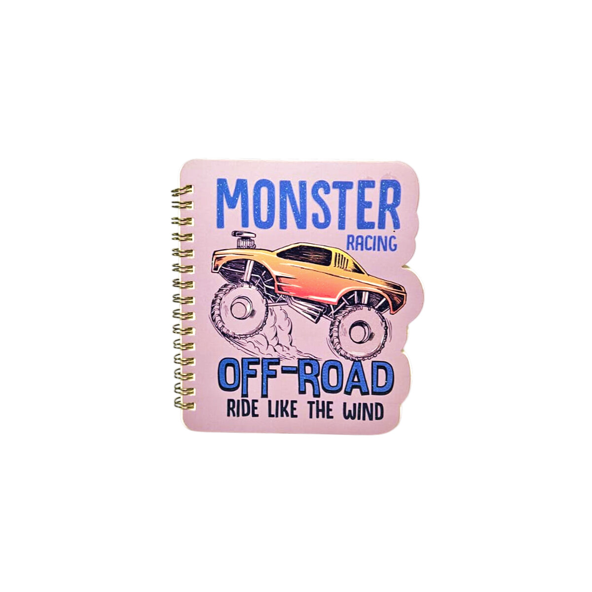 Cuaderno 13x18cm Monster Car - Lila 