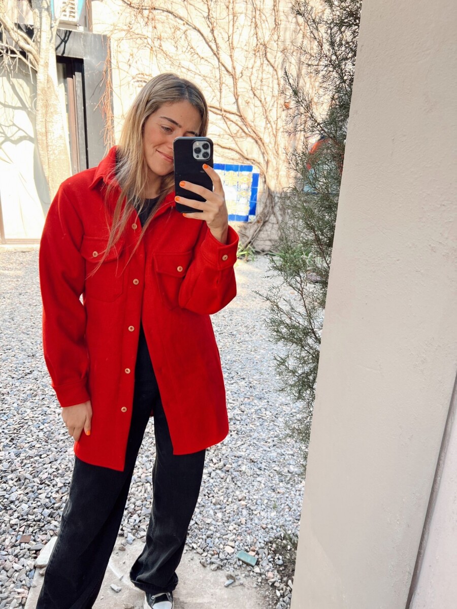 Long New Blazer - Rojo 