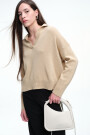 SWEATER COLLAR Beige