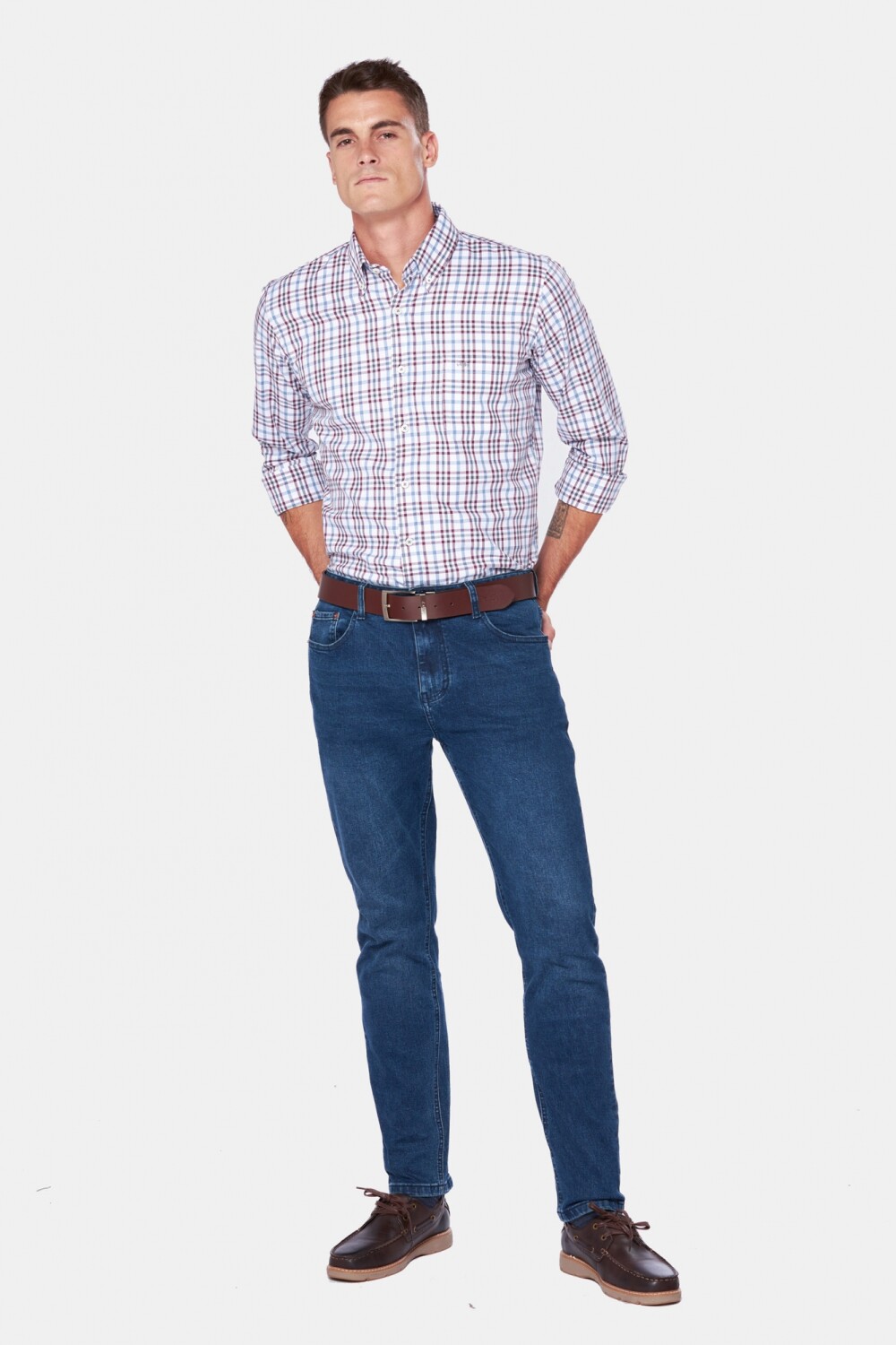 PANTALÓN DE JEAN SKINNY Azul Oscuro
