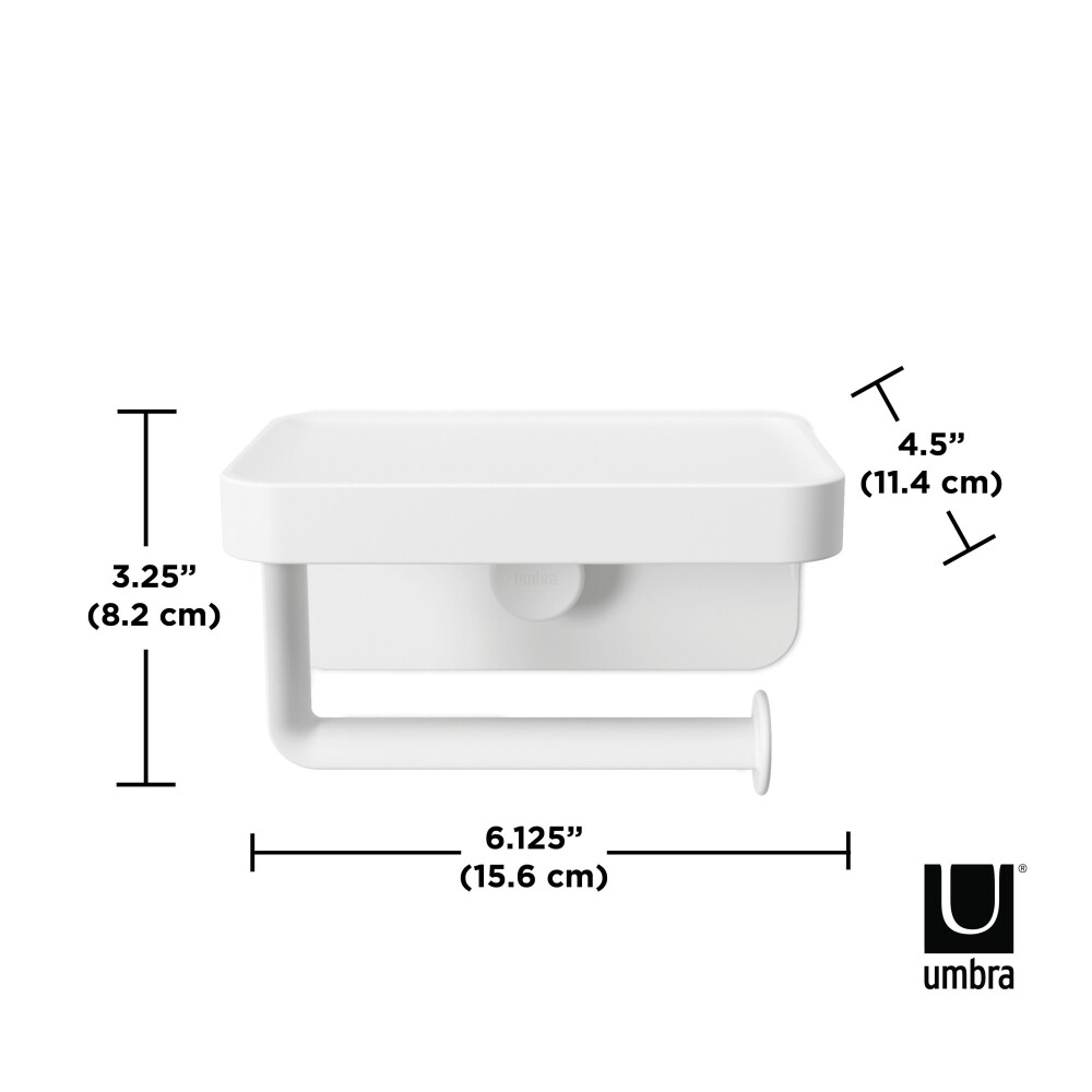 PORTAROLLO BAÑO BLANCO POLIPROPILENO UMBRA 1014159