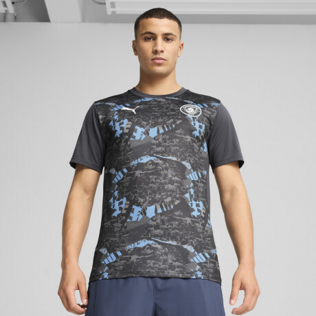 MCFC Prematch SS Jersey 77915574 Gris Oscuro