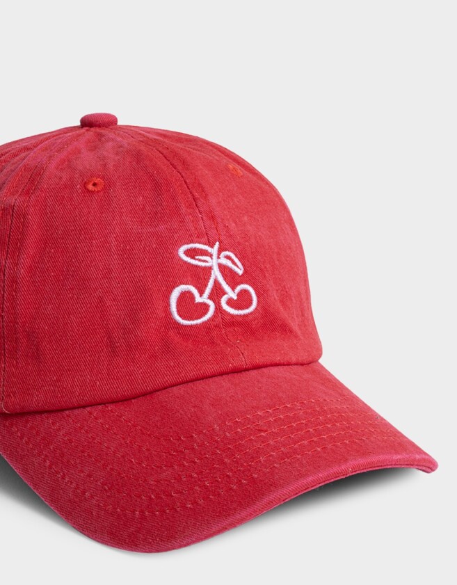Caps Denim Gorra Canvas Cherry - Rojo Medio