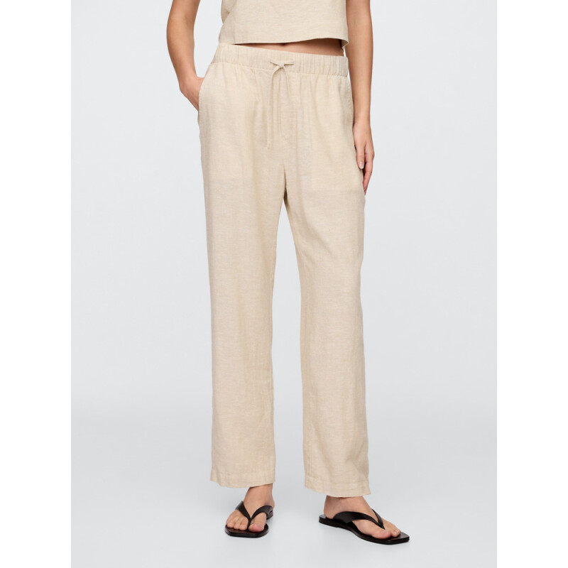 V-LINEN EASY PANT FLAX LINEN