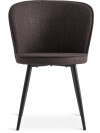 Silla de comedor RISSKOV tela marrón osc/negro Silla de comedor RISSKOV tela marrón osc/negro
