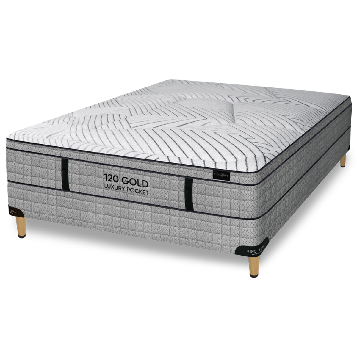 Colchón 120 Luxury Pocket con Sommier - 2 plazas 140x190 