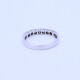 Anillo medio sin fin oro 18k blanco con 7 brillantes engarce 4 puntas. Anillo medio sin fin oro 18k blanco con 7 brillantes engarce 4 puntas.