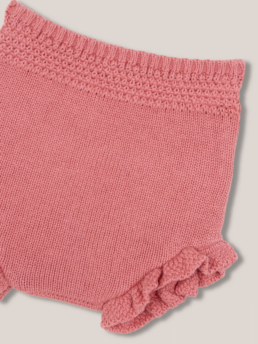 Pantalon Corto De Punto Rosa