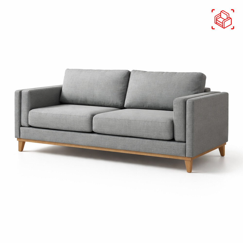 SILLÓN 3 CUERPOS TELA-PREMIUM GRIS LUXOR PREMIUM EASY CLEAN GRIS OSC