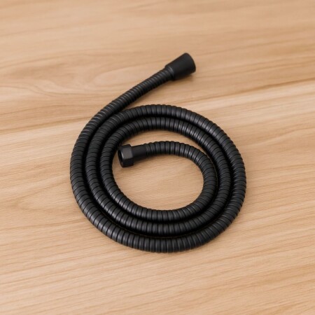 MANGUERA FLEXIBLE DE DUCHA NEGRO 1,5MTS NEGRO