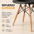 Silla ComboHome Eames Reforzada Pack X6 Negro 1