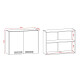 Módulo aéreo 2 PUERTAS 0,80 X 0,60 X 28,6 Linea AMETISTA FREIJO Y GRIS