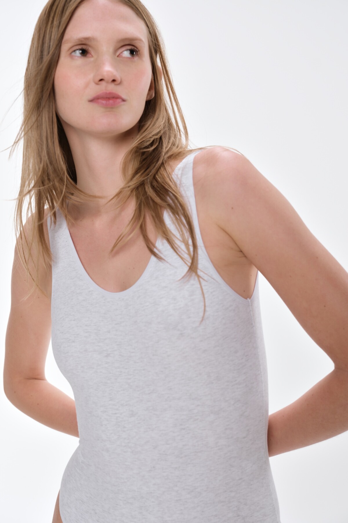 Body cotton club Gris Melange