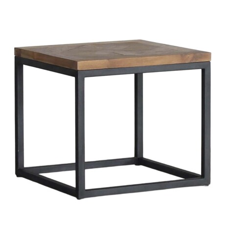 MESA LATERAL/ARRIME MADERA-Y-METAL NATURAL-BEIGE DOMINIQUE NATURAL