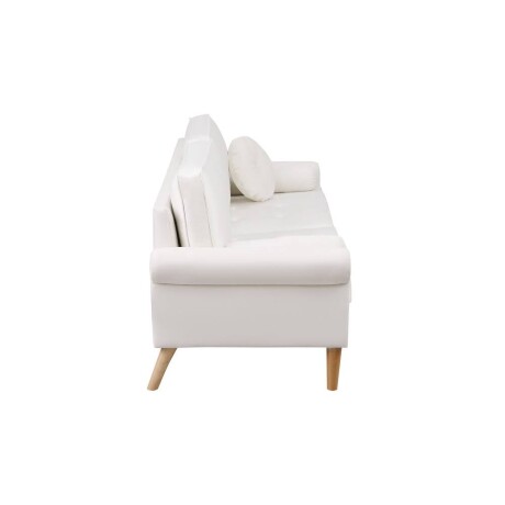 Sillón Sofá Florencia 3 cuerpos + Almohadones Blanco