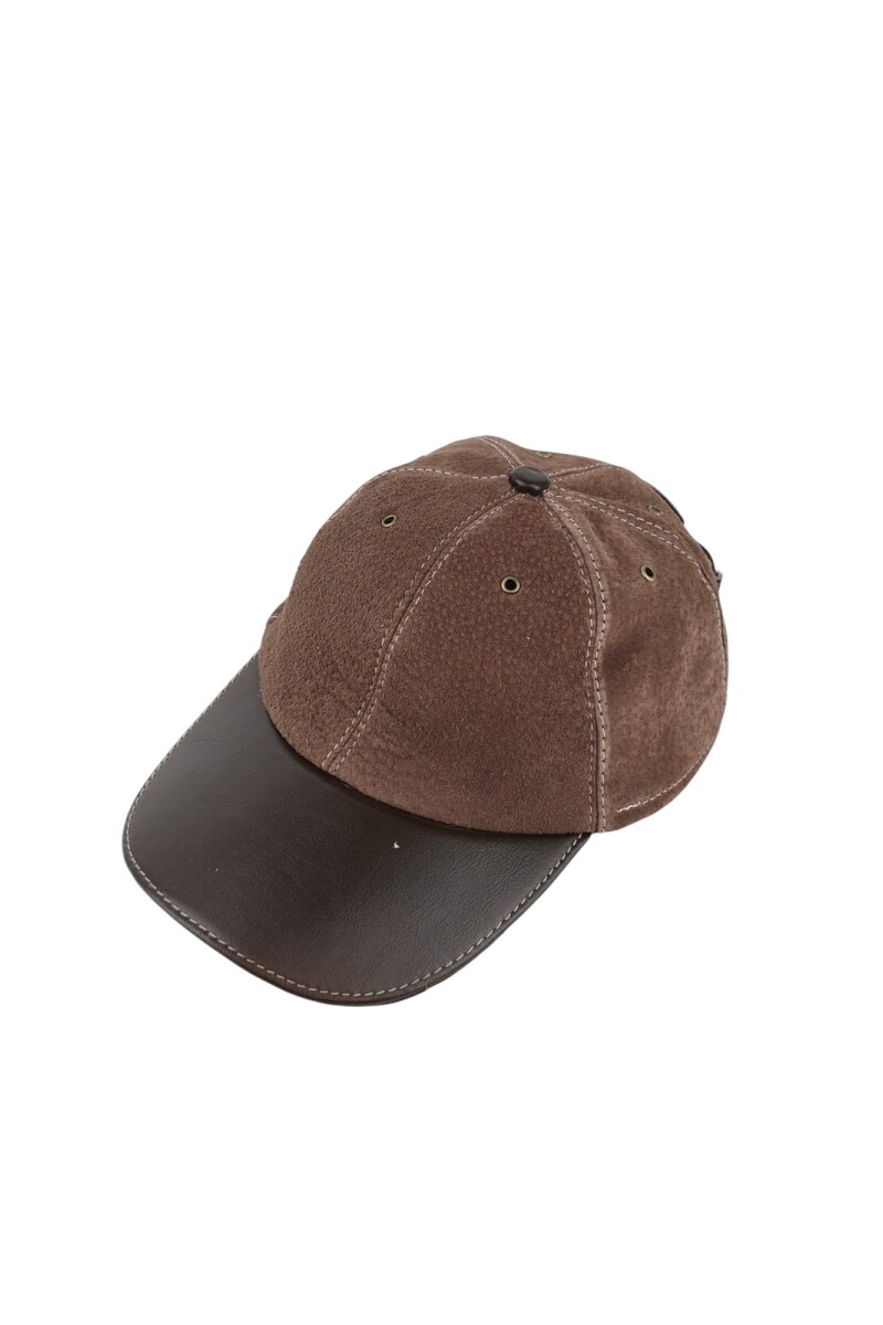 Gorro de cuero Chocolate