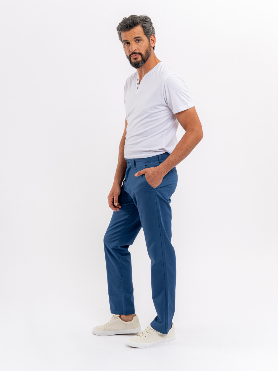 Pantalon chino - azul 