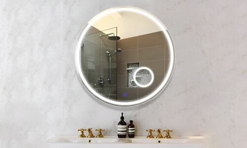 Espejo led redondo con aumento Espejo Led Redondo Con Aumento