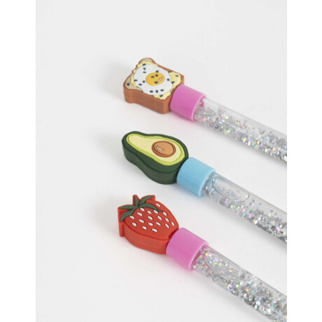 Set De Lapiceras Y Estuche Combinacion Multicolor