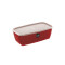 Pote rectangular 3lts ROJO
