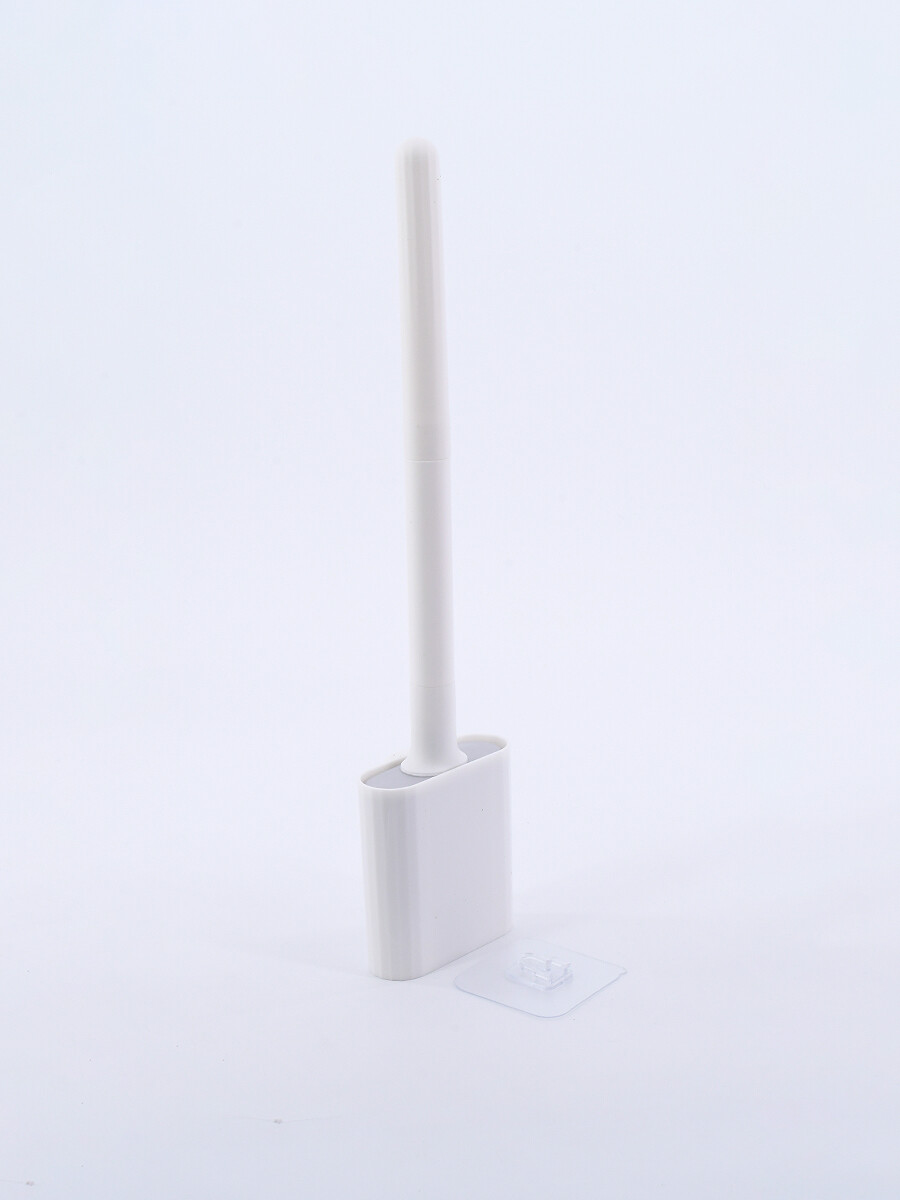 ESCOBILLA DE SILICONA PARA INODORO - GRIS 