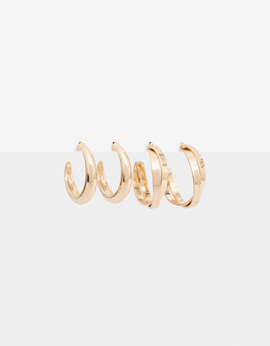 Set De Argollas Combinadas 