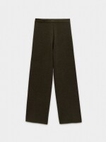 Pantalón De Punto Cintura Elástica caqui