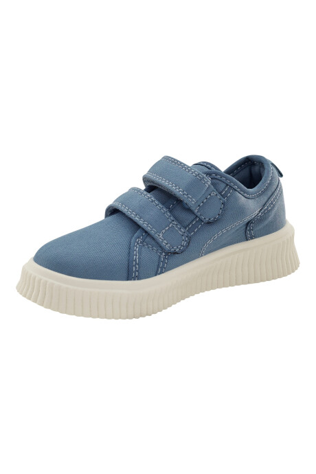 Zapatilla con velcro, azul Sin color