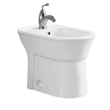 Bidet Blanco Brillo Sin Transferencia De Porcelana Sanitaria Enol Aqualia Utiliza Griferia Frontal 000