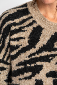 Sweater Animal Print Gris