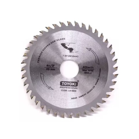 Disco para madera 4.1/2" 40 dientes Disco Para Madera 4.1/2" 40 Dientes