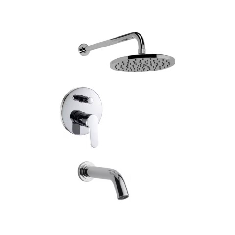 Grifería de ducha Monocomando de embutir con transferencia Cromo Grifería De Ducha Monocomando De Embutir Con Transferencia Cromo