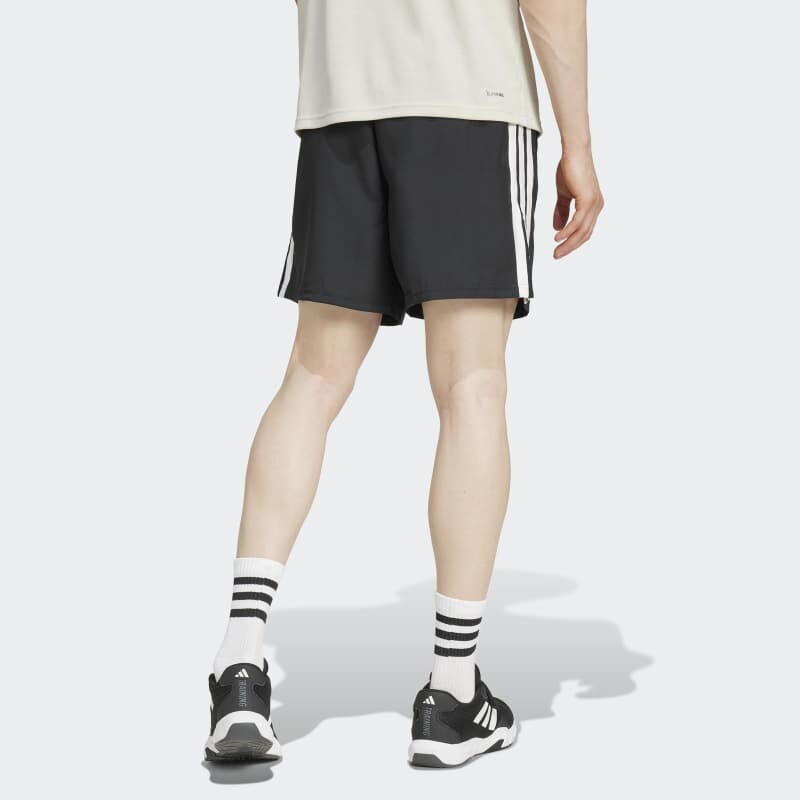 Shorts Adidas Essentials 3 Rayas Negro