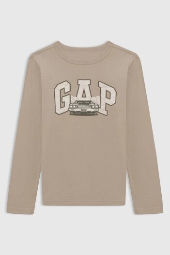 Remera Logo Gap Manga Larga Niño Cars
