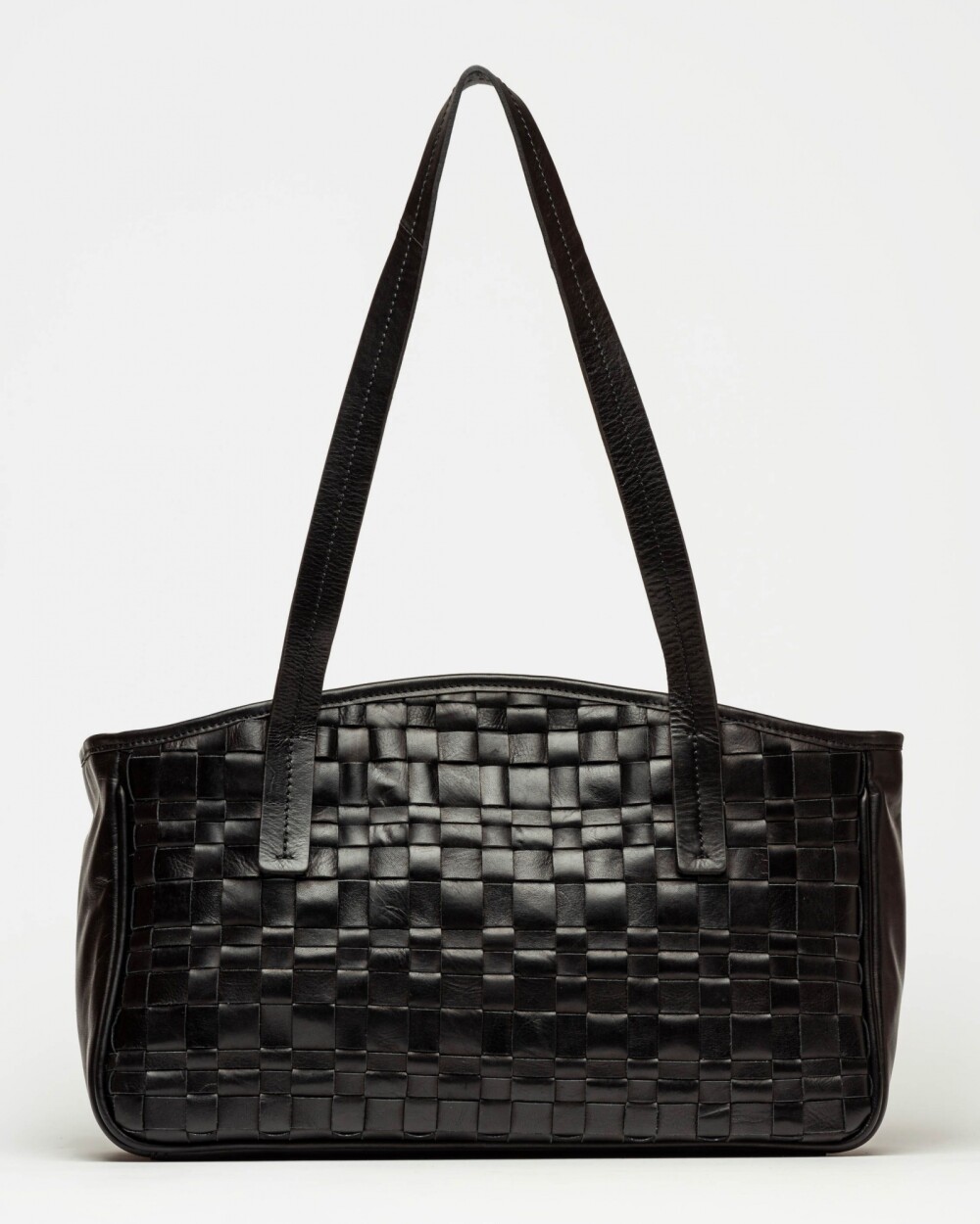 Bolso The Knit Bag en cuero vacuno Negro