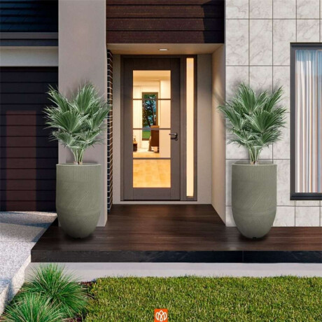 MACETA ARGOS 28X57 CEMENTO