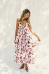 VESTIDO SERENELLA MAXI PETAL COCOA DUST VESTIDO SERENELLA MAXI PETAL COCOA DUST