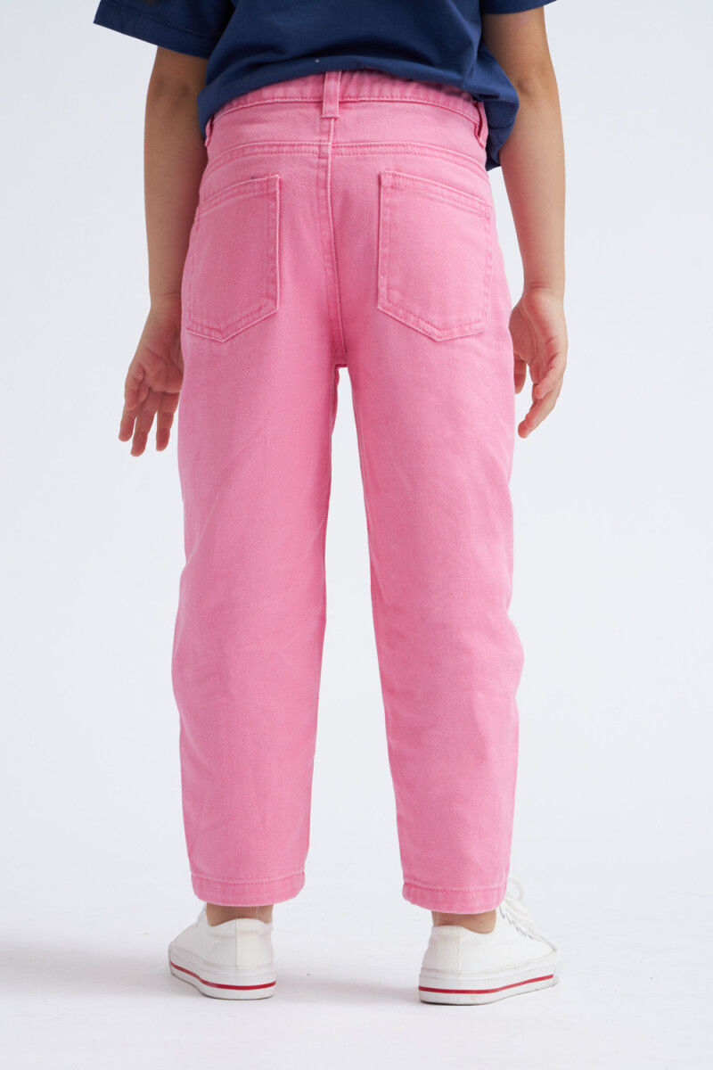 Pantalón de jean slouchy Fucsia