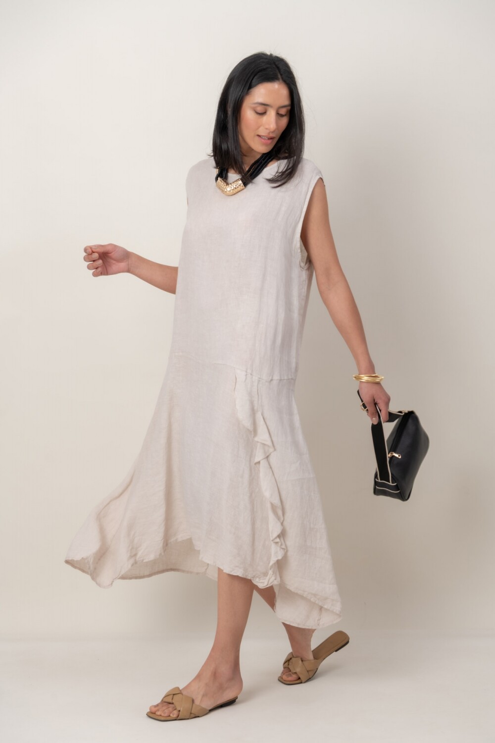 VESTIDO ADAMINA Beige