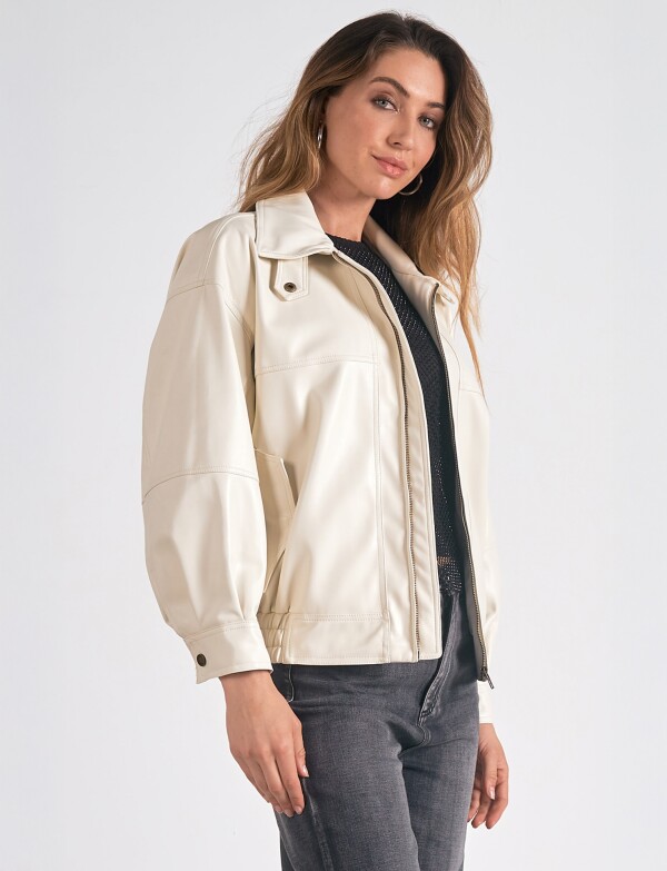Chaqueta Bomber BEIGE CLARO