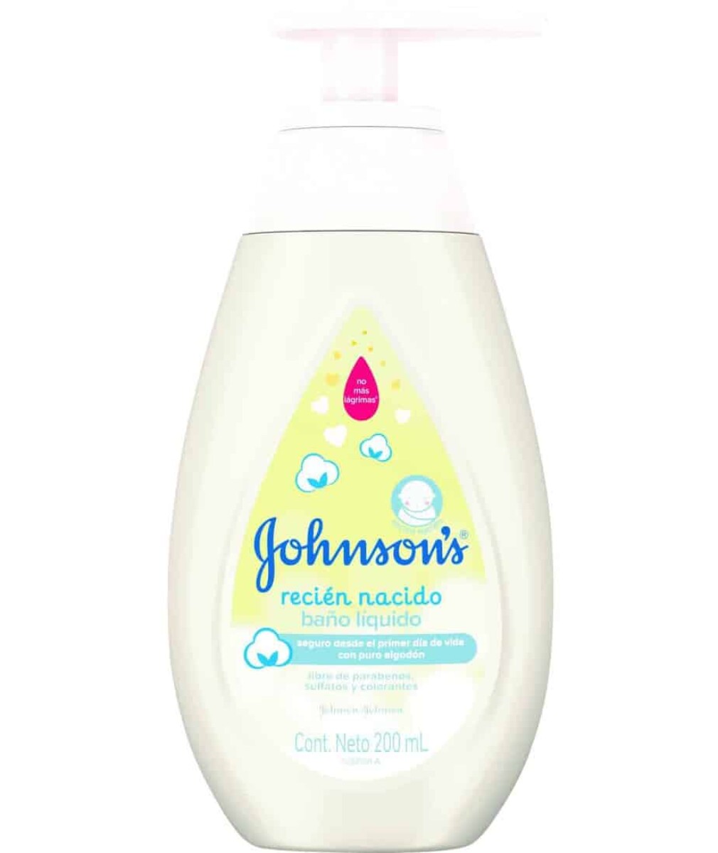 Jabón Líquido Johnson's Baby Recién Nacido 200ml 