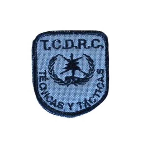 Parche bordado Técnicas y Tácticas - TCDRC Gris