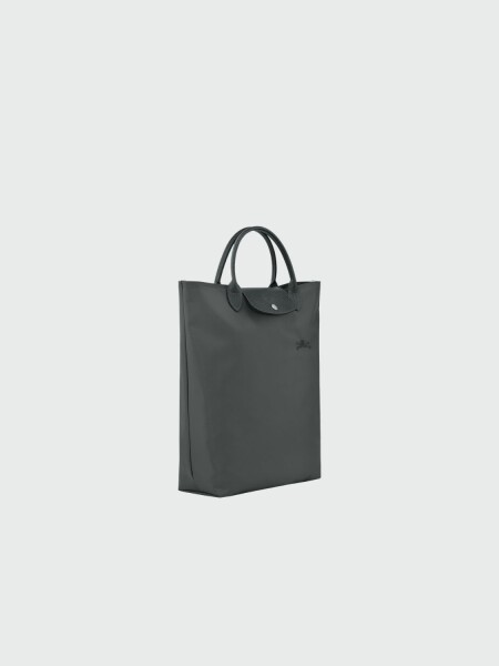 Longchamp - Cartera Tote plegable, de nylon y asa corta, Le pliage M Gris