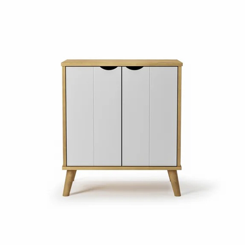 APARADOR ARMARIO 2 PUERTAS EN MADERA MACIZA BLANCO