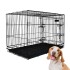 Canil Jaula Corral Perro Mascota Lili 90 cm Grande De Metal Variante Color Negro