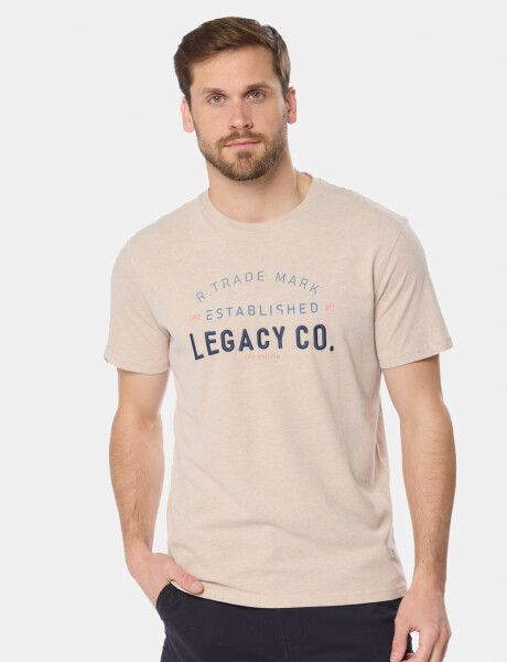 REMERA ESTAMPADA Beige