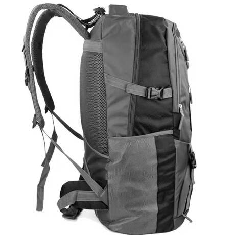 Mochila Camping Maya Bay 75 L + Riñonera Trekking Negro