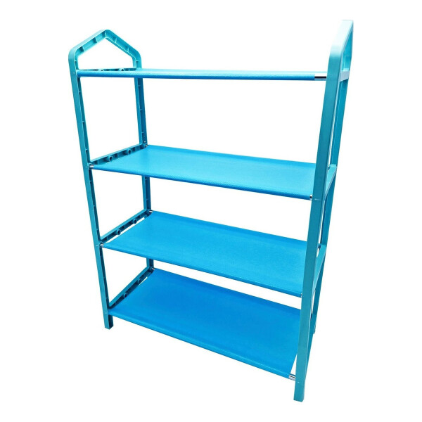 Zapatera Estantería Rack Organizador Zapatos 4 Estantes Variante Color Celeste