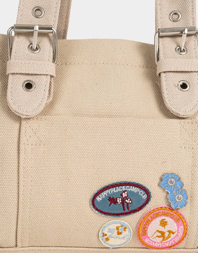 City Cartera City Parches - Marron Beige